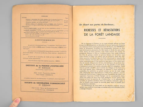 Richesses et dévastations de la forêt landaise. Un désert aux portes de Bordeaux [ On joint : ] Le Problème de la Restauration des Landes de Gascogne ...