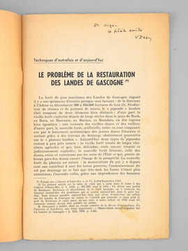 Richesses et dévastations de la forêt landaise. Un désert aux portes de Bordeaux [ On joint : ] Le Problème de la Restauration des Landes de Gascogne ...