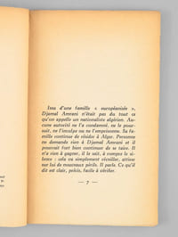 [ Lot de 5 ouvrages indépendantistes sur la Guerre d'Algérie ] Djamal Amrani : Le Témoin ; Germaine Tillion : L'Algérie en 1957 ; Henri Alleg : La Question ; Pierre Vidal-Naquet : L'Affaire Audin. Préface de Laurent Schwartz ; La Gangrène