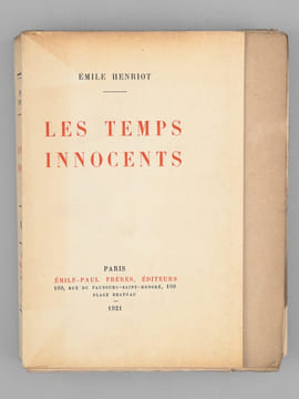 Les Temps Innocents [ Edition originale - Livre dédicacé par l'auteur ]. HENRIOT, Emile