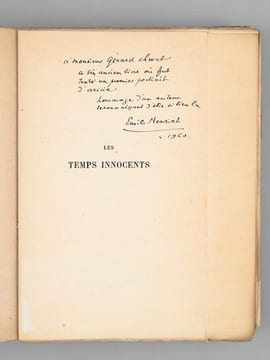 Les Temps Innocents [ Edition originale - Livre dédicacé par l'auteur ]. HENRIOT, Emile