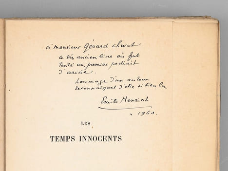 Les Temps Innocents [ Edition originale - Livre dédicacé par l'auteur ]. HENRIOT, Emile
