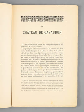 Le Château de Gavaudun en Agenais. Description et Histoire [ Edition originale - Livre dédicacé par l'auteur ]. LAUZUN, Philippe