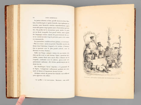 Scènes de la Vie Privée et Publique des Animaux. Etudes de Moeurs contemporaines (2 Tomes - Complet) [ Edition originale ]. GRANDVILLE ; STAHL, P.-J. ...