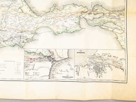 [ Carte de la Crimée pour suivre les opérations de la Guerre d'Orient ] La Crimée par le Prince Anatole Demidoff de l'Académie Impériale des Sciences ...