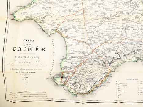 [ Carte de la Crimée pour suivre les opérations de la Guerre d'Orient ] La Crimée par le Prince Anatole Demidoff de l'Académie Impériale des Sciences ...