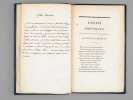 Essais Poétiques [ Edition originale - Avec une longue épître dédicatoire autographe ]. D'E, H. ;  [ D'ESTERNO, Ange Philippe Honoré marquis ]