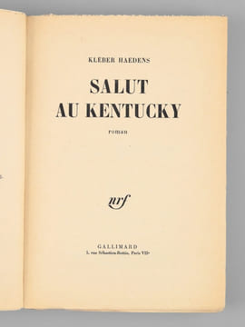 Salut au Kentucky [ Edition originale ]. HAEDENS, Kléber