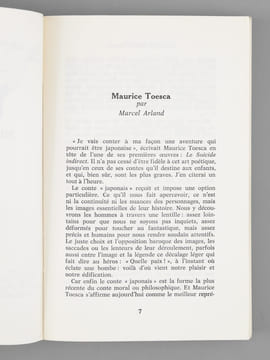 Histoires surnaturelles [ Livre dédicacé par l'auteur ]. TOESCA, Maurice