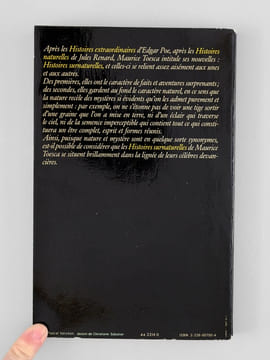 Histoires surnaturelles [ Livre dédicacé par l'auteur ]. TOESCA, Maurice