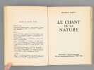 Le Chant de la Nature [ Edition originale - Livre dédicacé par l'auteur ]. TOESCA, Maurice