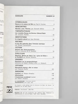 Question de spiritualité, tradition, littératures (lot de 61 numéros, du numéro 1, 4e trimestre 1973 au n° 72 de 1987) : n° 1, 2, 3, 4, 5, 6, 7, 8, 9, ...