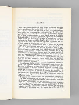 Chateaubriand ou la puissance du songe [ Livre signé par l'auteur - Envoi à Maurice Druon ]. Duc de Castries [ de La Croix de Castries, René ...
