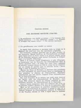Chateaubriand ou la puissance du songe [ Livre signé par l'auteur - Envoi à Maurice Druon ]. Duc de Castries [ de La Croix de Castries, René ...