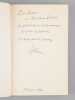 Julie de Lespinasse, Le drame d'un double amour [ Livre signé par l'auteur - Envoi à Maurice Druon ]. Duc de Castries [ de La Croix de Castries, René ...