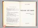 Madame Récamier [ Livre signé par l'auteur - Envoi à Maurice Druon ]. Duc de Castries [ de La Croix de Castries, René (1908-1986) ]