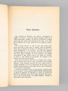 Figaro ou la vie de Beaumarchais [ Livre signé par l'auteur - Envoi à Maurice Druon ]. Duc de Castries [ de La Croix de Castries, René (1908-1986) ]