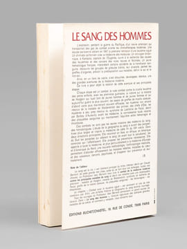 Le sang des hommes [ Livre signé par l'auteur - Envoi à Maurice Druon ]. BERNARD, Jean (1907-2006)