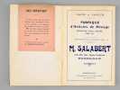 Fabrique d'Articles de Ménage fer-blanc, tôle, cuivre, zinc, etc. Galvanisation au premier titre. M. Salabert 218-230, rue Sainte-Catherine, Bordeaux. ...