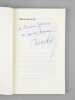 Ma vie à la NRF [ Livre dédicacé par l'auteur à Maurice Druon ]. MOHRT, Michel