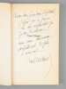 Vers l'Ouest. Souvenirs de jeunesse [ Livre dédicacé par l'auteur à Maurice Druon ]. MOHRT, Michel