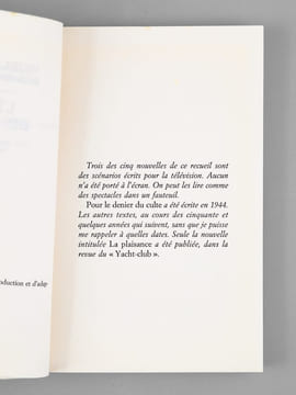 L'île des Fous. Nouvelles [ Livre dédicacé par l'auteur à Maurice Druon ]. MOHRT, Michel