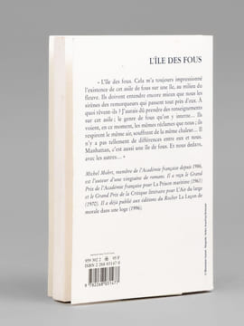 L'île des Fous. Nouvelles [ Livre dédicacé par l'auteur à Maurice Druon ]. MOHRT, Michel