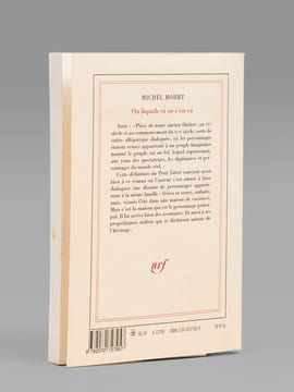 On liquide et on s'en va. Sotie [ Livre dédicacé par l'auteur à Maurice Druon ]. MOHRT, Michel