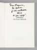 Portrait du Gulf Stream. Eloge des courants. Promenade [ Livre dédicacé par l'auteur à Maurice Druon ]. ORSENNA, Erik