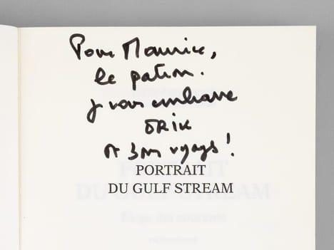 Portrait du Gulf Stream. Eloge des courants. Promenade [ Livre dédicacé par l'auteur à Maurice Druon ]. ORSENNA, Erik