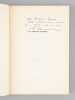 Le Fleuve Alphée [ Livre dédicacé par l'auteur à Maurice Druon ]. CAILLOIS, Roger