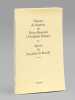 Discours de Réception de Hector Bianciotti à l'Académie Française et réponse de Jacqueline de Romilly [ Edition originale - Exemplaire numéro 1 ...
