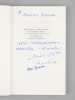 Discours de Réception de Pierre Nora à l'Académie Française et réponse de René Rémond [ Edition originale - Livre dédicacé par les auteurs à Maurice ...