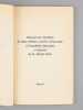 Discours de réception de Hélène Carrère d'Encausse à l'Académie française et réponse de Michel Déon [ Livre dédicacé par l'auteur à Maurice Druon ]. ...
