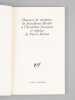 Discours de Réception de Jean-Denis Bredin à l'Académie Française et réponse de Pierre Moinot [ Edition originale - Livre dédicacé par les deux ...