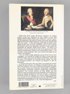 [ Lot de 3 livres sur la rencontre de la Chine et de l'Occident, dédicacés par l'auteur à Maurice Druon : ] L'Empire immobile où le Choc des Mondes - ...