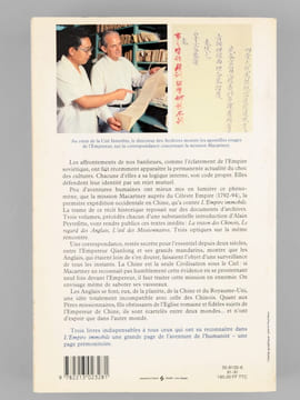 [ Lot de 3 livres sur la rencontre de la Chine et de l'Occident, dédicacés par l'auteur à Maurice Druon : ] L'Empire immobile où le Choc des Mondes - ...