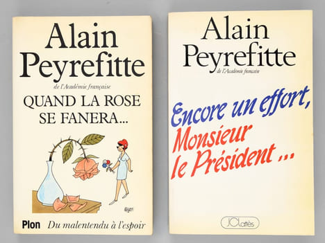 [ Lot de 2 livres dédicacés par l'auteur à Maurice Druon ] Quand la rose se fanera... Du Malentendu à l'espoir - Encore un effort, Monsieur le ...