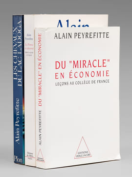[ Lot de 3 essais dédicacés par l'auteur à Maurice Druon ] Les chevaux du Lac Ladoga - La France en désarroi. Entre les peurs et l'espoir - Du ...