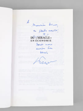 [ Lot de 3 essais dédicacés par l'auteur à Maurice Druon ] Les chevaux du Lac Ladoga - La France en désarroi. Entre les peurs et l'espoir - Du ...