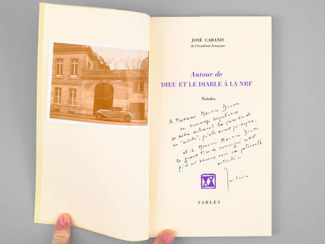 [ Lot de 3 livres dédicacés par l'auteur à Maurice Druon ] Dieu et la NRF 1909-1949 - Le diable et la NRF 1911-1951 - Autour de Dieu et le diable à la ...