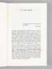 Chateaubriand. Qui êtes-vous ? [ Livre dédicacé par l'auteur à Maurice Druon ]. CABANIS, José
