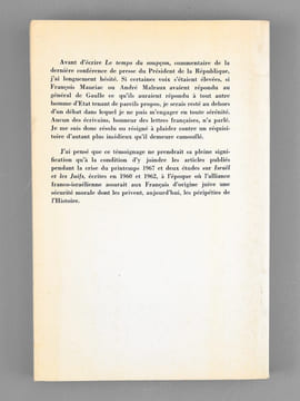 De Gaulle, Israël et les Juifs [ Livre dédicacé par l'auteur à Maurice Druon ]. ARON, Raymond