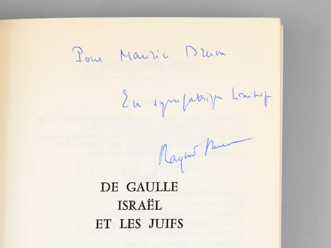 De Gaulle, Israël et les Juifs [ Livre dédicacé par l'auteur à Maurice Druon ]. ARON, Raymond