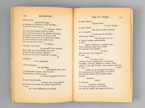 Maïakovski. Vers et Proses [ Livre dédicacé par Elsa Triolet à Maurice Druon ] . MAIAKOVSKI ; TRIOLET, Elsa 
