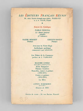 Maïakovski. Vers et Proses [ Livre dédicacé par Elsa Triolet à Maurice Druon ] . MAIAKOVSKI ; TRIOLET, Elsa 