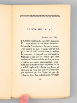 Promenades italiennes [ Livre dédicacé par l'auteur à Maurice Druon ]. HENRIOT, Emile
