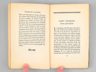 Promenades italiennes [ Livre dédicacé par l'auteur à Maurice Druon ]