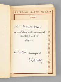 Sur ce Rivage... Récit [ Avec une carte d'envoi autographe signée par l'auteur à Maurice Druon ]