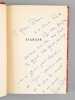 Tigrane [ Edition originale - Livre d&eacute;dicac&eacute; par l'auteur &agrave; Maurice Druon ]. DEVAL, Jacques